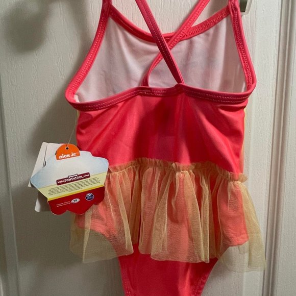 ⭐2 for 15⭐ Girls Paw patrol Swimsuit with ruffle size 2T - Picture 2 of 2